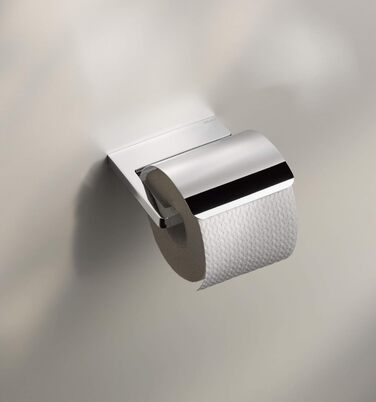 Тримач для туалетного паперу Keuco Moll (з кришкою, ширина рулону 100 мм, колір хром, закруглені краї) 12760010000