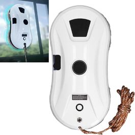 Робот для миття вікон автоматичний з розпилювачем води, 5600 Па, з захистом від падіння, дистанційне керування, для вікон та скла, 220V