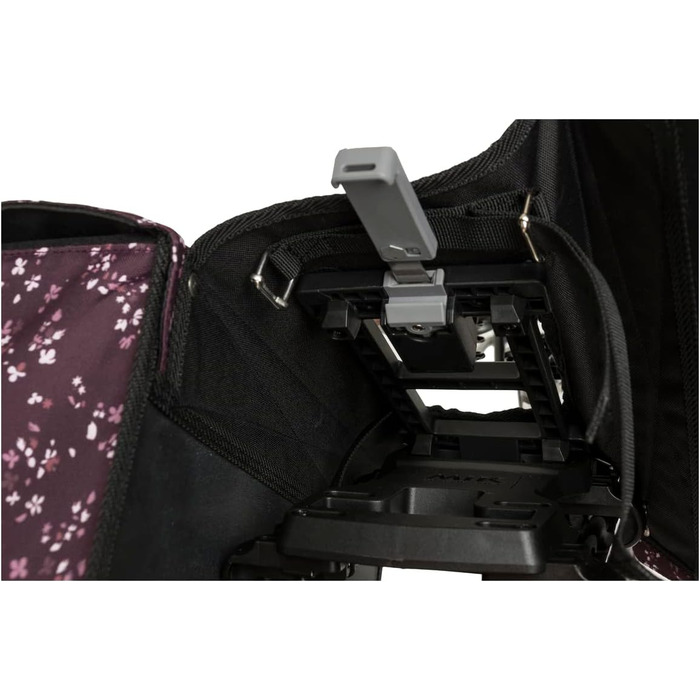 FAST RIDER Fastrider Nara Double Pannier Trend MIK (Mini Flower Aubergine), FAST RIDER Fastrider Nara Double Pannier Trend MIK (Mini Flower Aubergine)