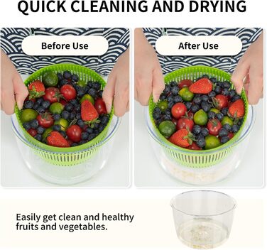 Салатниця-швидкоочисник з кришкою, 2.8L