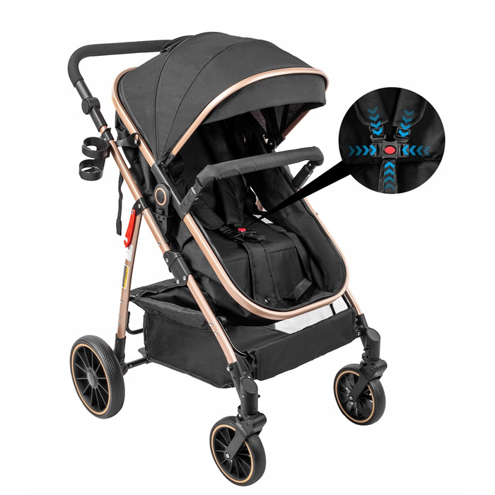 Легкий дитячий візок 3 в 1 Magic ZC, компактна модель