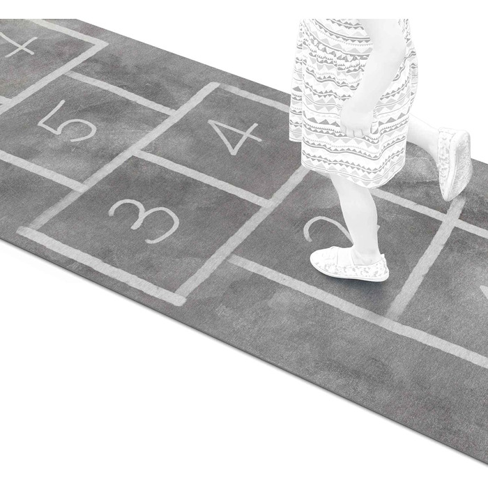 Ігровий килимок килимок бігун дитячий килимок ігровий підлоговий надувний ігровий надувний ящик нековзний знизу (240x65см, сірий)