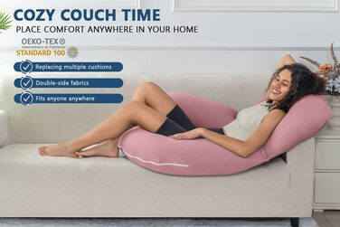 Подушка для читання INSEN, спинка для сидіння в ліжку, для читання, відпочинку, медсестер, дорослих, мам та дітей, подушка для пресу, охолоджуючий тенсел, рожева