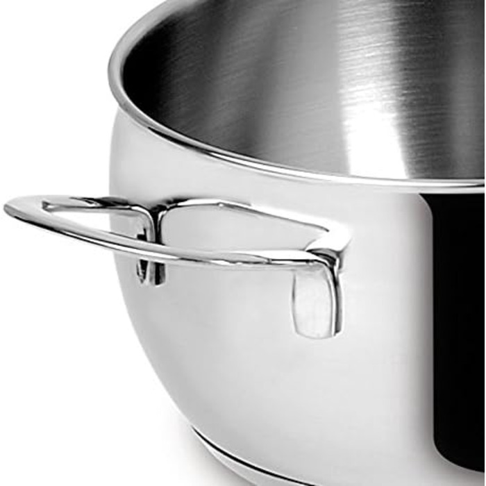 Набір каструль Lagostina Euforia 11 предметів з нержавіючої сталі 18/10, для всіх типів плит, з кришками, Lagoseal-Plus дно