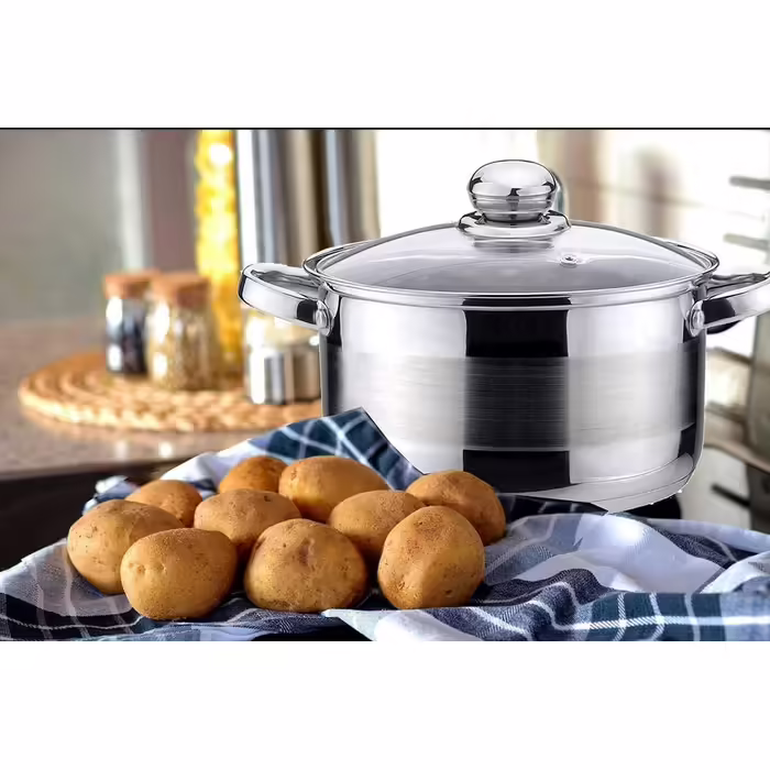Каструля з нержавіючої сталі з кришкою 1,5 л 16 см KINGHOFF KH-4327