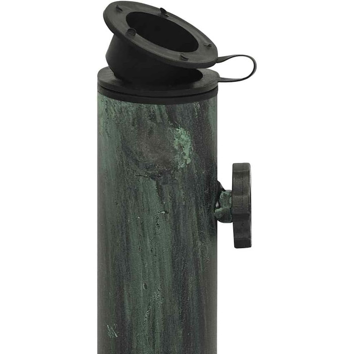 Підставка для парасольки від сонця, металева, біла, 45x45x30 см, vidaXL