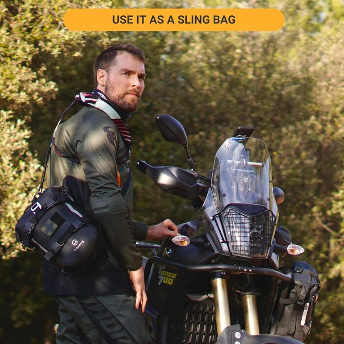 Водонепроникна сумка Odinsberg 7 л Мотоциклетна сумка для хвоста Маленька сумка Crash Bar Сумка для мотоцикла Сумка для сідла Мотоцикл Сумка Sissybar Мотоциклетна сумка Бічна сумка Мотоциклетні кофри