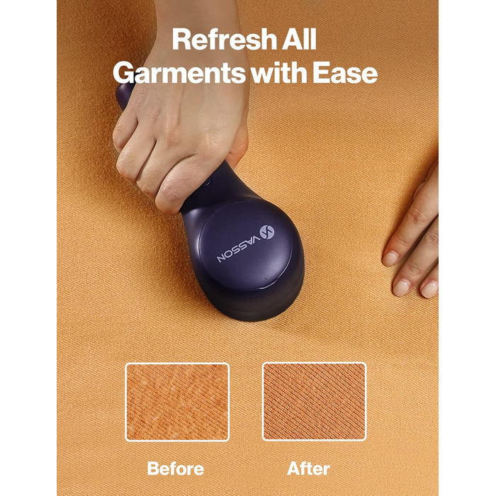 Електричний видалення ворсу VASSON для одягу, меблів та постільної білизни. Видаляє клубки ворсу та пілінгу. Темно-синій