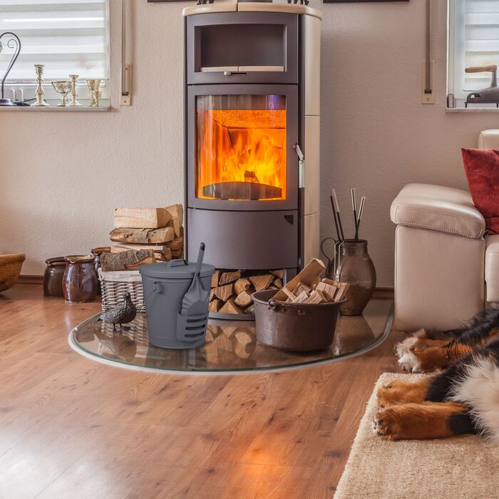 Відро Relaxdays для сміття з кришкою та совкою