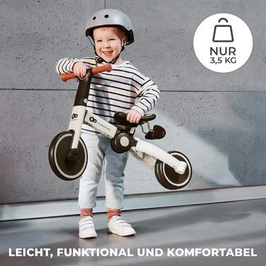 Триколісний велосипед Kinderkraft 4TRIKE 3 в 1: самокат-каталка-велосипед, жовтий, для дітей від 12 місяців до 5 років