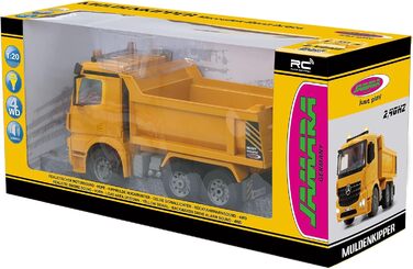 Екскаватор-самоскид JAMARA Mercedes-Benz Arocs 2.4 GHz з дистанційним керуванням, звук двигуна, світлодіоди, повний привід