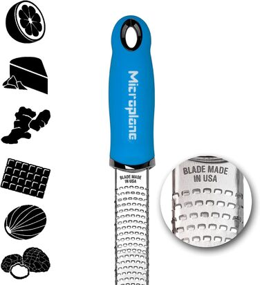 Мікроплан Терка для цитрусових, сиру, імбиру, шоколаду та мускатного горіха - зелена, з нержавіючою сталлю, Made in USA