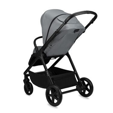 Дитяча коляска MoMi GISELLE 2 в 1 комбінована, сіра, з функцією візка, 5-точкова система безпеки, від народження до 22 кг, з корзиною для покупок, матрацом, дощовиком та пеленатором