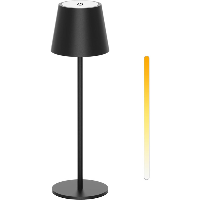 Акумуляторна LED-лампа Antela для дому та вулиці, диммер, 3 кольори, IP44, метал, 2 шт.