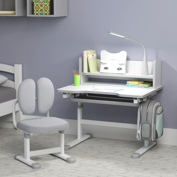 Комплект меблів Evo-Kids (стіл+стілець+полиця+лампа) BD-24 Grey (арт. BD-24 G)
