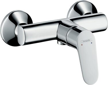 Змішувач для ванни Hansgrohe Focus, накладний, для 2 споживачів, хром, довжина виливу 19,4 см, однорідний, артикул 31940000