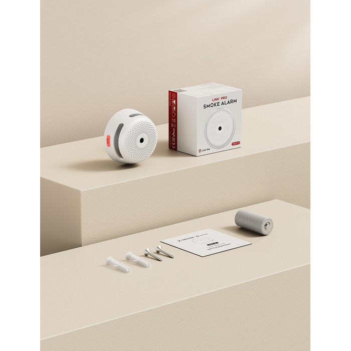 X-Sense XS01-M: Розумний димовий сповіщувач з Wi-Fi, сертифікований EN 14604, сумісний з додатком X-Sense Home Security (без базової станції)