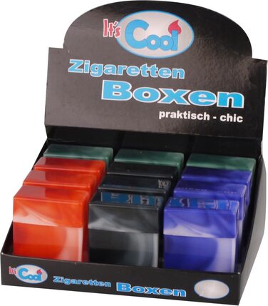 Сигаретна коробка XXL зі штангою на 32 сигарети кейс пластиковий, мармуровий, стійкий і дуже легкий (4 кольори зібрані нами)