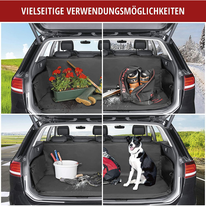 Чохол для багажника WALSER Цезар, Килимок для багажника з бічним захистом, Універсальний чохол для багажника собака, автомобільне ковдру для собак, водовідштовхувальний килимок для багажника стандартне ковдру для собак