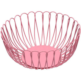 Кошик для фруктів металевий рожевий 30см Aiske - скандинавський дизайн