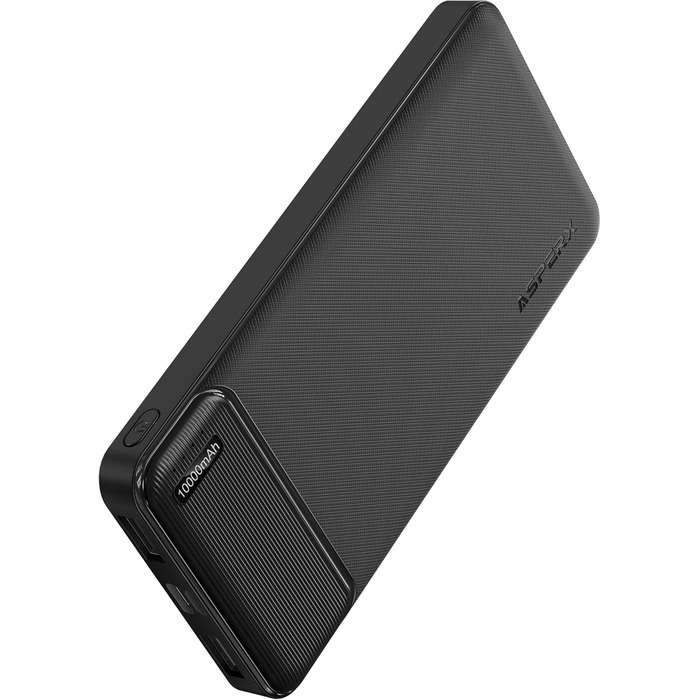 Повербанк AsperX 10000mAh, 2 шт. и, тонкий, 4 порти, USB C, сумісний з iPhone, Samsung, Huawei