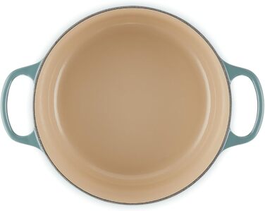 Сковорода Le Creuset Signature з чавуну з кришкою, 24 см, 4.2 л, Ocean