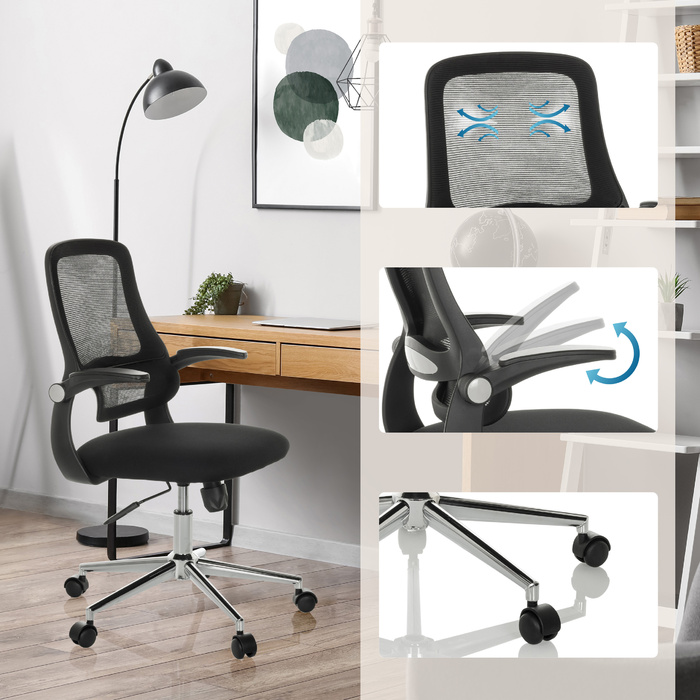 Офісне крісло / Поворотне крісло MIKO B ECO Mesh / Тканина Black HJH OFFICE