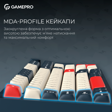 Бездротова механічна клавіатура GamePro Asgard Drakkar (MK305BL)