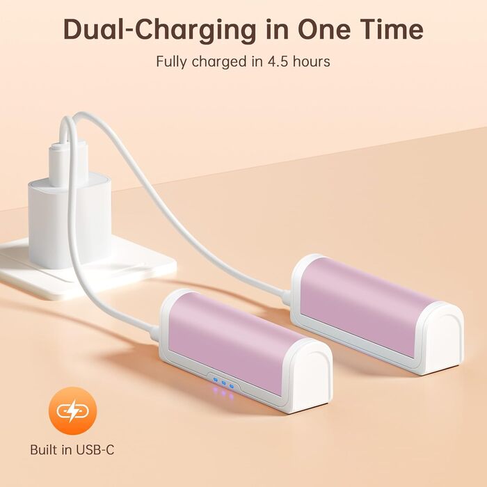 Jonwall Електричні грілки для рук, перезаряджаються, 2 шт., USB, 3 рівні нагріву, для кемпінгу, гольфу, подарунок для жінок та чоловіків (Рожевий)