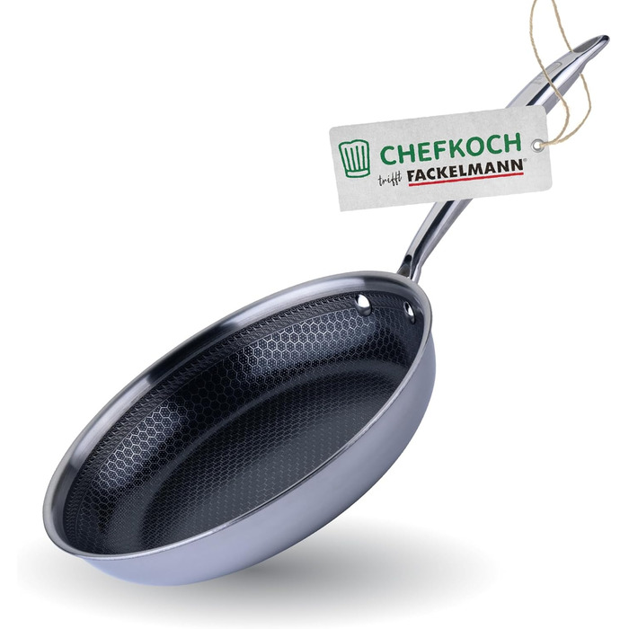 Сковорода Fackelmann Chefkoch Antihaft Ø28 см з керамічним покриттям, для всіх плит (вкл. індукція)
