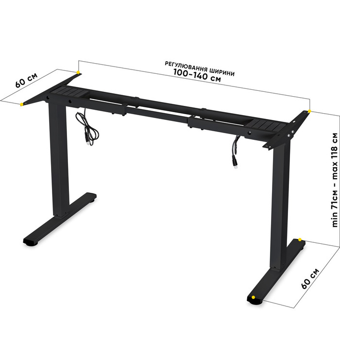 Каркас Mealux Powerframe Duo Black (арт. BS-20 Black)
