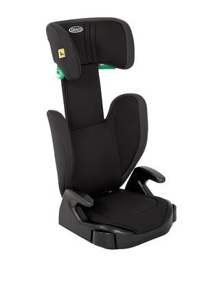 Автокрісло Graco Junior Maxi i-Size R129 (100-150 см), 3.5-12 років, чорний Midnight, з підсклянником, регульовані підлокітники та підголівник