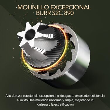 Ручна кавомолка TIMEMORE Chestnut з металевим корпусом, шліф Kegelschliff S2C, для еспресо та френч-пресу, чорна