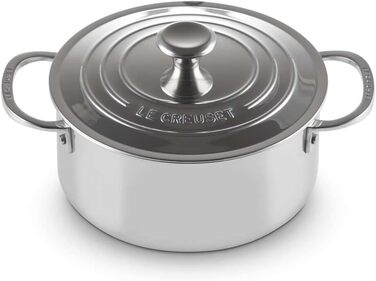 Сковорода LE CREUSET з антипригарним покриттям, 24 см, нержавіюча сталь 3-шарова, набір 4 шт.