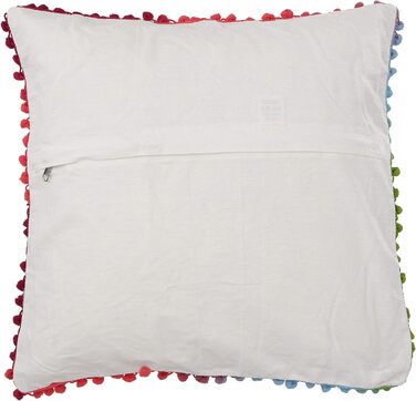 Чохол на подушку, фольклорна подушка, бавовна, 40x40 см (білий/рожевий/блакитний)