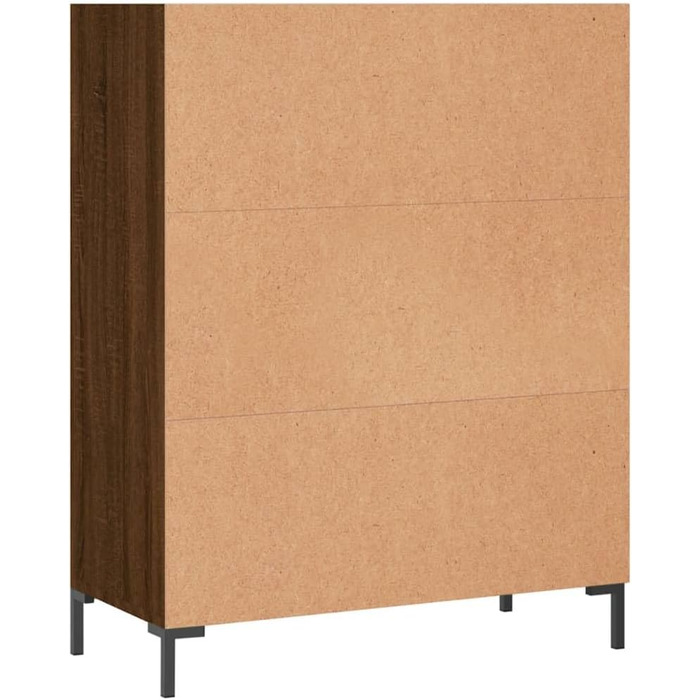 Книжкова шафа 69,5x32,5x90 см Інженерна деревина (Дуб коричневий)