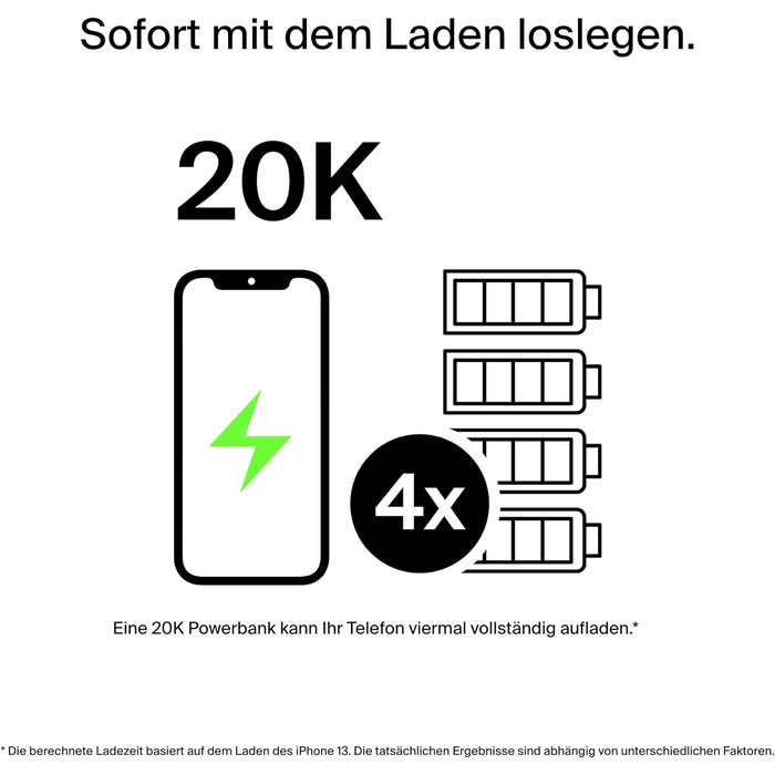 Повербанк Belkin 20K, 20 000 мАг, USB-C/USB-A, включаючи кабель, для iPhone, Galaxy, Pixel - синій