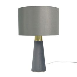 Лампа настільна Relaxdays з оксамитом та льоном