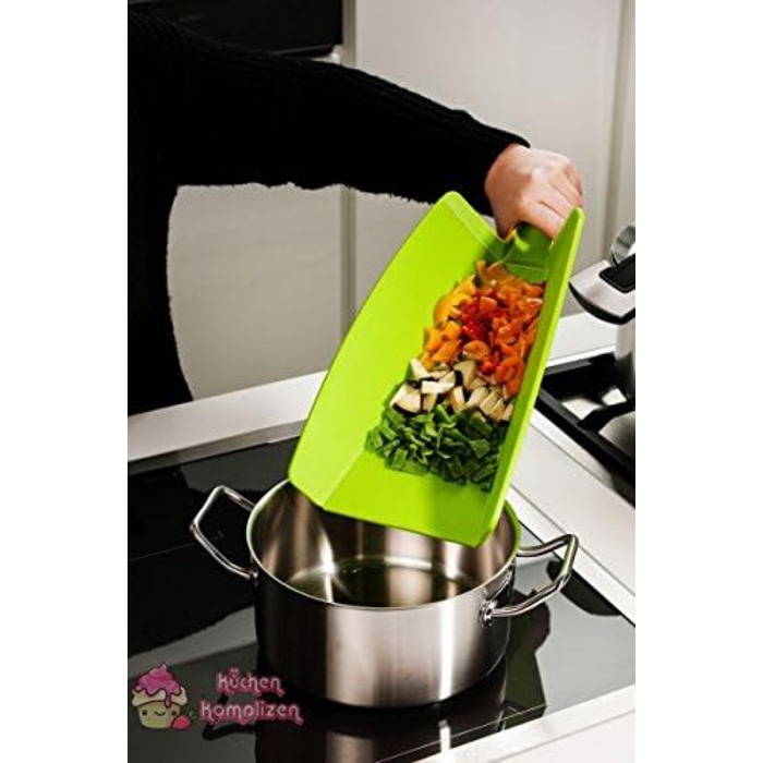 Складна обробна дошка Kochblume L функція складання можна мити в посудомийній машині без вмісту BPA не ковзає та зручна для ножів лайм