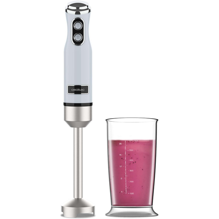 Міксер ручний Cecotec Retro Power RetroBlue 1200MAX, 1200 Вт, 0.5л, ретро-дизайн