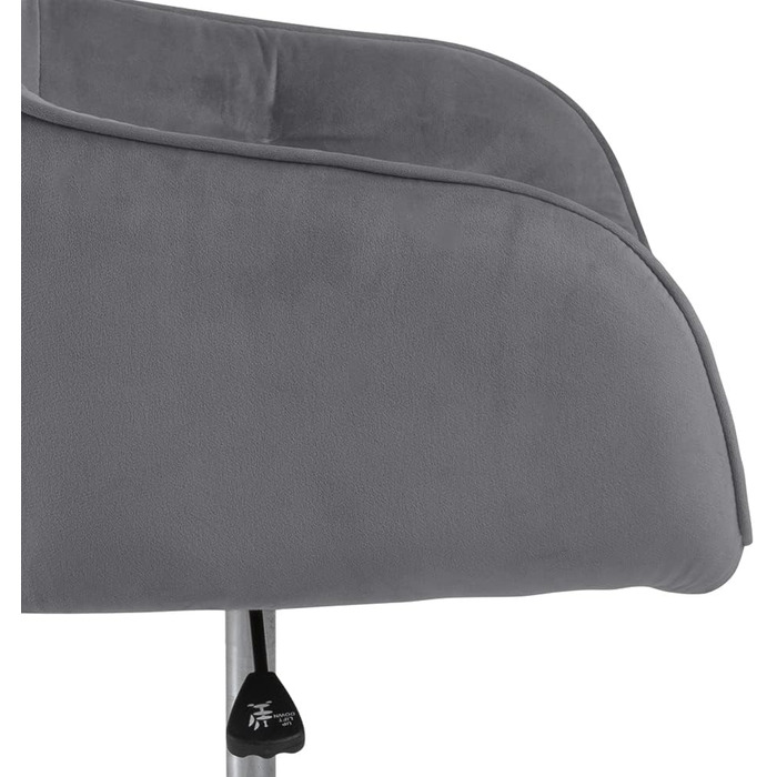 Крісло для офісу Bentley від AC Design - крісло для роботи, зелено-чорне, з м'якою оббивкою з велюру, розмір 88,5 x 59 x 58,5 см