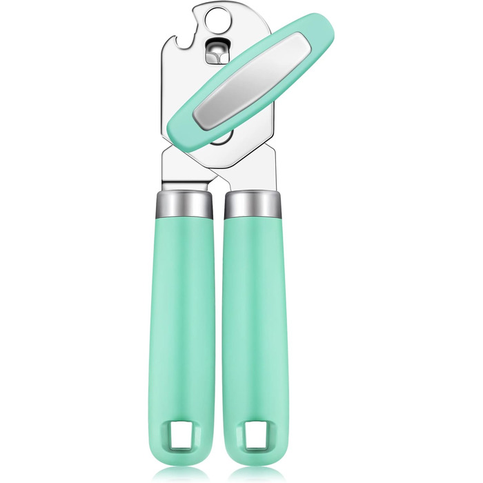 Відкривач консерв Rainspire: ручний, міцний, з гладким краєм, з відкривачем для пляшок, рожевий (м'ятно-зелений)