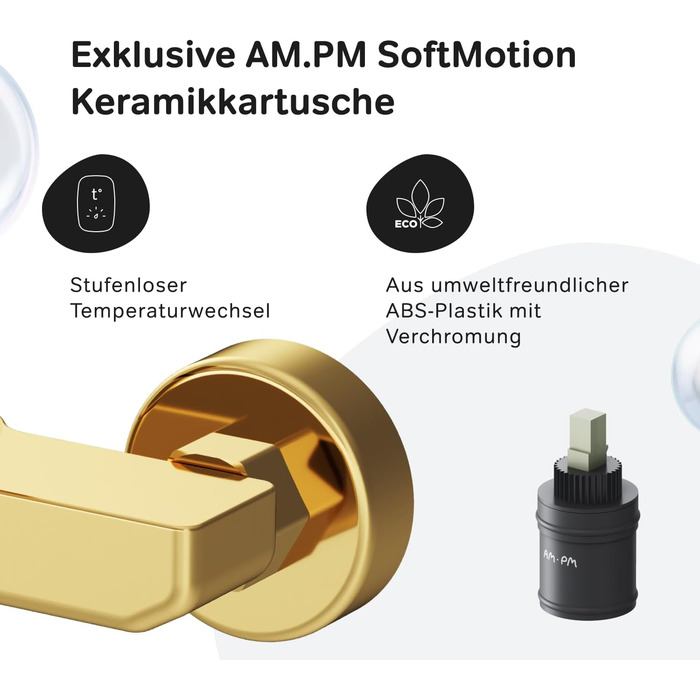 Змішувач для ванни AM.PM X-Joy чорного матового кольору з виливом, одноручний, для ванни та душу, FXA10022