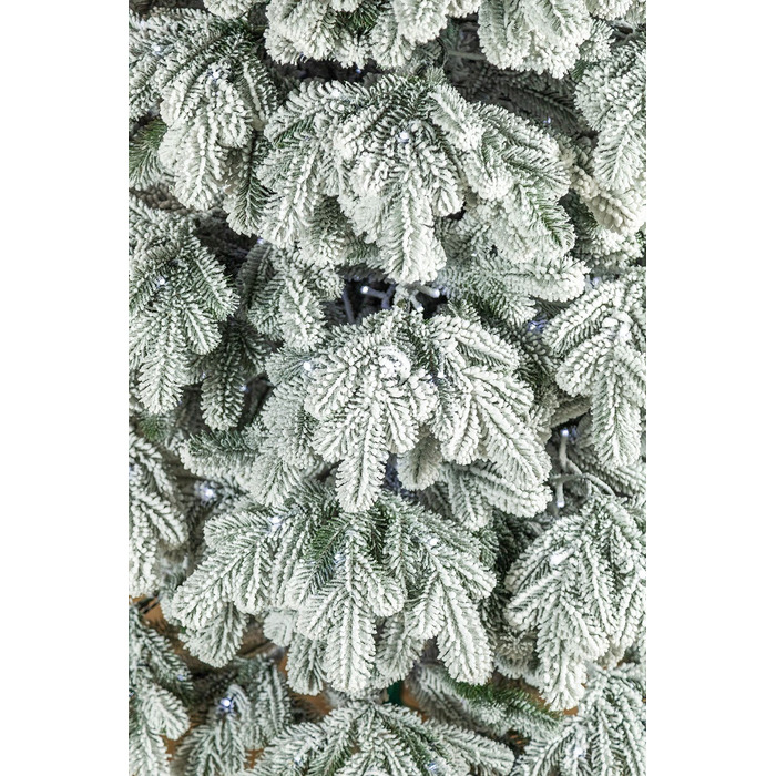 Ялинка лита 'Ковалівська' ЗАСНІЖЕНА LED (золотий - білий) 2,50м