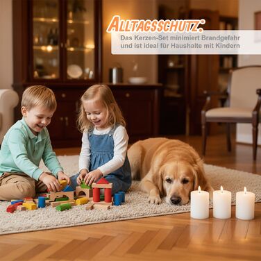 Набір з 4 LED-свічок Relaxdays, 13 см