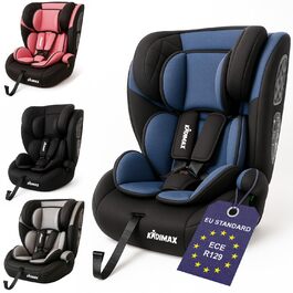 Автокрісло i-Size 9-36 кг, 15 місяців - 12 років, ECE R129/03, Група 1/2/3, регульована підголовник (Блакитне)