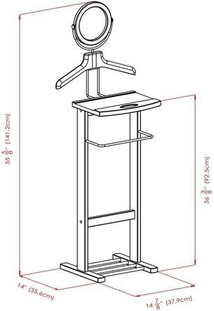 Дерев'яний піднос для чоловічих речей Winsome Herrendiener, Espresso