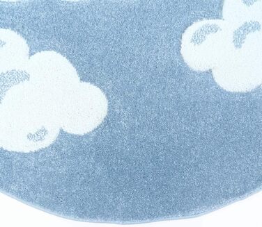 Дитячий килимок Taracarpet Bueno Високоякісний контурний виріз Blue Clouds 080x150 см