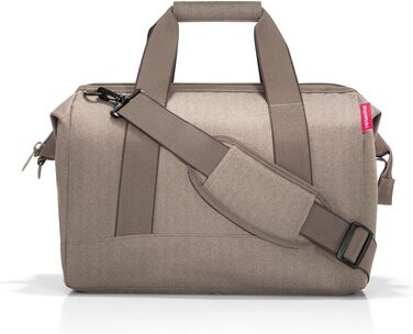 Сумка-органайзер Reisenthel Allrounder M – універсальна модель для подорожей, роботи та відпочинку, стильний дизайн, Herringbone Mokka