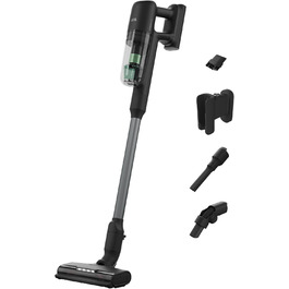 Акумуляторний пилосос AEG Serie 7000 Granitgrau: потужний, легкий (2,2 кг), ергономічний, з 70% перероблених матеріалів, до 50 хв роботи, 120 м², 2в1, 5-рівнева фільтрація, для всіх типів підлоги, автоматичний, сірий, AP71UB14AM